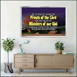 YE SHALL BE NAMED THE PRIESTS THE LORD   Bible Verses Framed Art Prints   (GWAMAZEMENT1546)   "24X32"