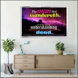 UNDERSTANDING   Inspirational Bible Verse Framed   (GWAMAZEMENT3351)   "24X32"