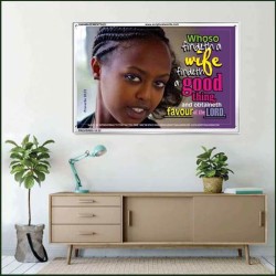 WHOSO FINDETH A WIFE   Frame Large Wall Art   (GWAMAZEMENT3421)   "24X32"