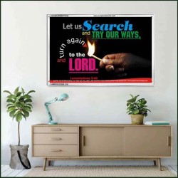 TRY OUR WAYS   Bible Verses Frames Online   (GWAMAZEMENT3764)   "24X32"