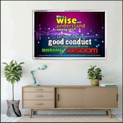 WISDOM   Scriptural Framed Signs   (GWAMAZEMENT3817)   "24X32"