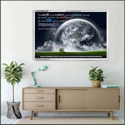WITH GOD NOTHING SHALL BE IMPOSSIBLE   Contemporary Christian Print   (GWAMAZEMENT3900)   "24X32"