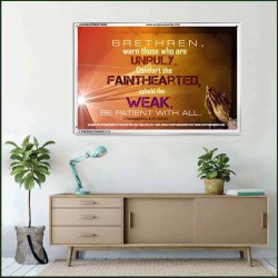 UPHOLD THE WEAK   Inspirational Wall Art Frame   (GWAMAZEMENT4008)   "24X32"