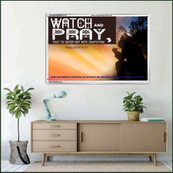 WATCH AND PRAY   Church office Paintings   (GWAMAZEMENT4154)   "24X32"