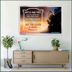 WATCH AND PRAY   Scripture Art Prints Framed   (GWAMAZEMENT4746)   "24X32"