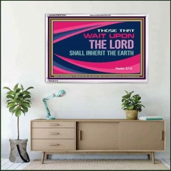 WAIT UPON THE LORD   Business Motivation Art   (GWAMAZEMENT5545)   "24X32"