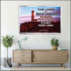 A GOD OF JUDGEMENT   Framed Bible Verse   (GWAMAZEMENT6484)   