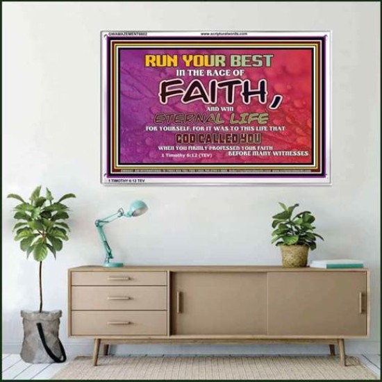 WIN ETERNAL LIFE   Inspiration office art and wall dcor   (GWAMAZEMENT6602)   