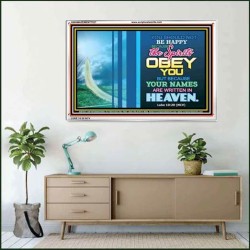 YOUR NAMES ARE WRITTEN IN HEAVEN   Christian Quote Framed   (GWAMAZEMENT7527)   "24X32"