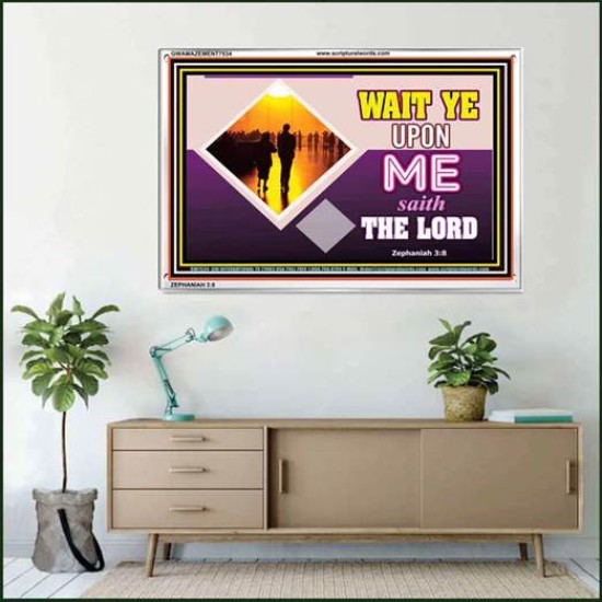 WAIT UPON THE LORD   Custom Frame Scripture   (GWAMAZEMENT7534)   