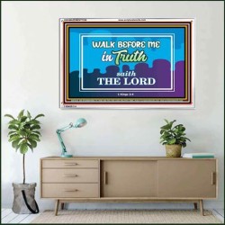 WALK IN TRUTH   Unique Bible Verse Framed   (GWAMAZEMENT7558)   "24X32"