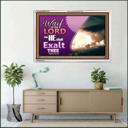 WAIT ON THE LORD   Framed Bible Verses   (GWAMAZEMENT7570)   "24X32"