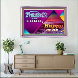 TRUST IN THE LORD   Framed Bedroom Wall Decoration   (GWAMAZEMENT7920)   "24X32"