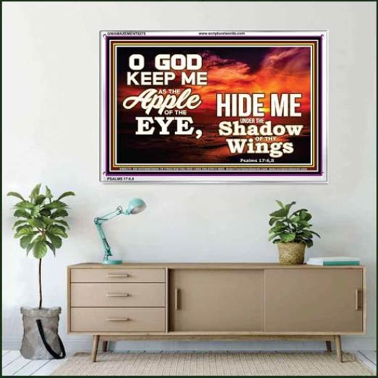 UNDER THE SHADOW OF THY WINGS   Frame Scriptural Wall Art   (GWAMAZEMENT8275)   