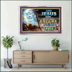 YE SHALL BE SAVED   Unique Bible Verse Framed   (GWAMAZEMENT8421)   "24X32"