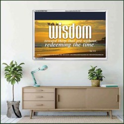 WALK IN WISDOM   Bible Verse Wall Art   (GWAMAZEMENT865)   "24X32"