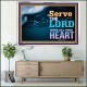 WITH ALL YOUR HEART   Framed Religious Wall Art    (GWAMAZEMENT8846L)   