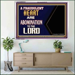 WHAT ARE ABOMINATION TO THE LORD   Large Framed Scriptural Wall Art   (GWAMAZEMENT9273)   "24X32"