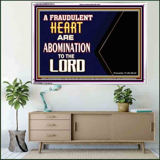 WHAT ARE ABOMINATION TO THE LORD   Large Framed Scriptural Wall Art   (GWAMAZEMENT9273)   