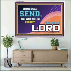 WHOM SHALL I SEND?   Art & Dcor Frame   (GWAMAZEMENT9358)   "24X32"