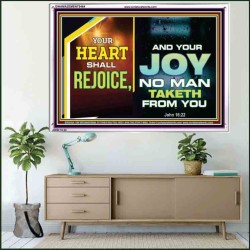 YOUR HEART SHALL REJOICE   Christian Wall Art Poster   (GWAMAZEMENT9464)   "24X32"