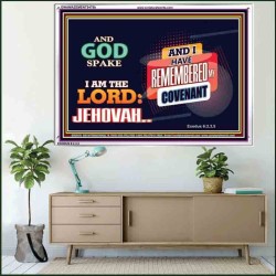 AND GOD SPAKE   Christian Artwork Frame   (GWAMAZEMENT9478b)   