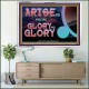 ARISE GO FROM GLORY TO GLORY   Inspirational Wall Art Wooden Frame   (GWAMAZEMENT9529)   