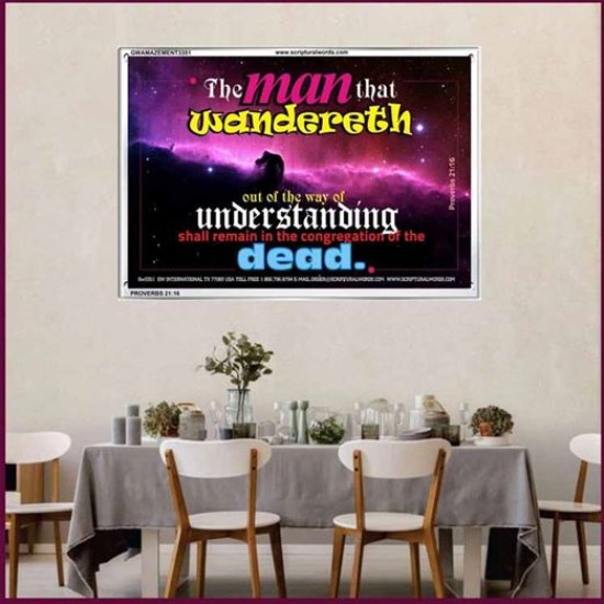 UNDERSTANDING   Inspirational Bible Verse Framed   (GWAMAZEMENT3351)   