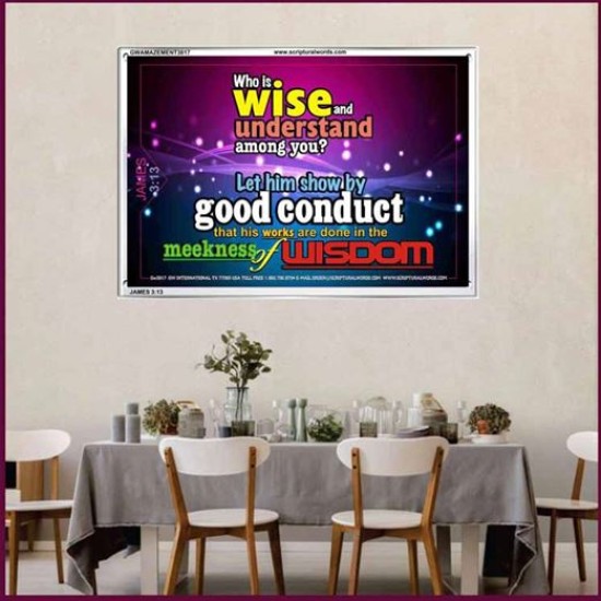 WISDOM   Scriptural Framed Signs   (GWAMAZEMENT3817)   