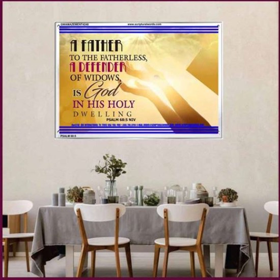 A FATHER TO THE FATHERLESS   Christian Quote Framed   (GWAMAZEMENT4248)   