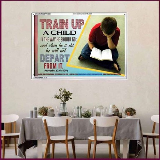 TRAIN UP A CHILD   Frame Scripture    (GWAMAZEMENT4681)   