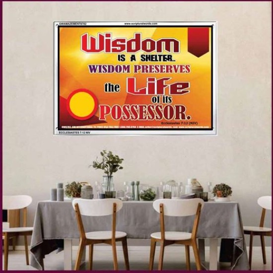 WISDOM   Framed Bible Verse   (GWAMAZEMENT6782)   