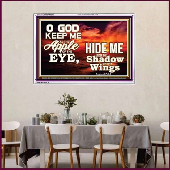 UNDER THE SHADOW OF THY WINGS   Frame Scriptural Wall Art   (GWAMAZEMENT8275)   