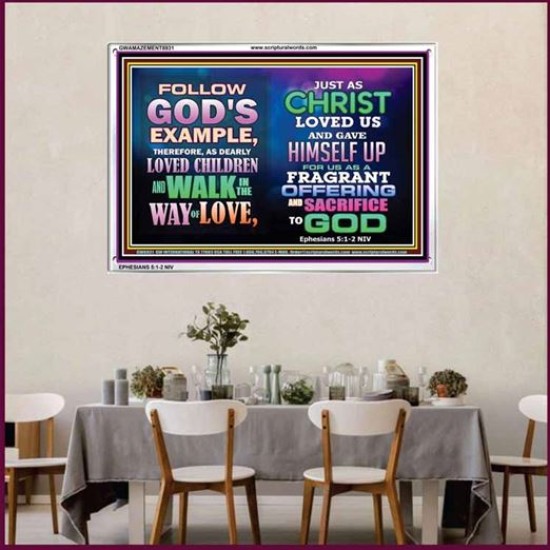 WALK IN LOVE   Inspiration Wall Art Frame   (GWAMAZEMENT8931)   