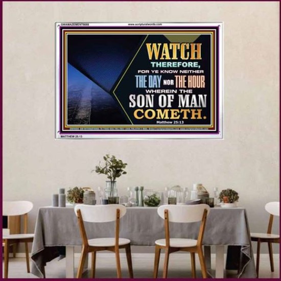 WATCH AND PRAY   Inspiration office art and wall dcor   (GWAMAZEMENT9088)   