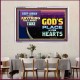 WHAT IS GOD'S PLACE IN YOUR HEART   Large Framed Scripture Wall Art   (GWAMAZEMENT9379)   