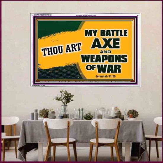 WEAPONS OF WAR   Christian Quotes Framed   (GWAMAZEMENT9434)   