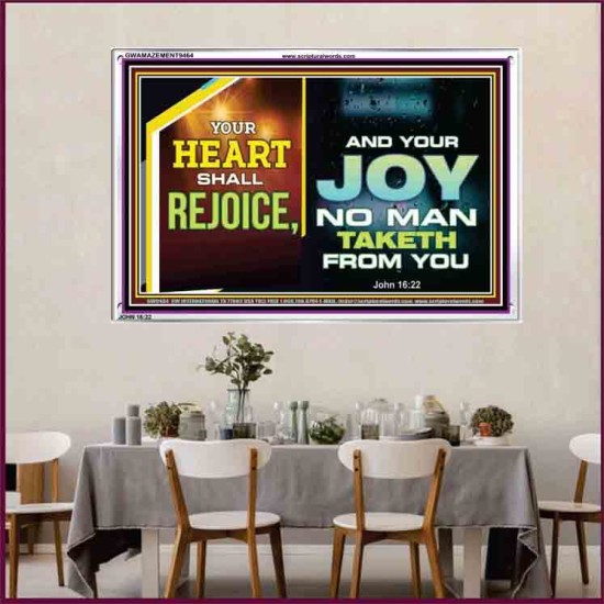 YOUR HEART SHALL REJOICE   Christian Wall Art Poster   (GWAMAZEMENT9464)   