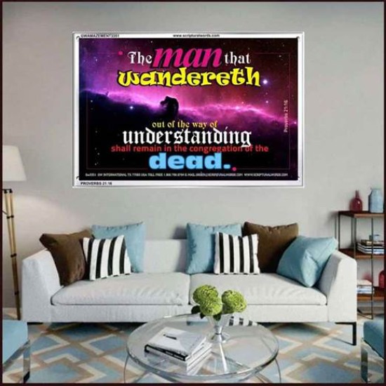 UNDERSTANDING   Inspirational Bible Verse Framed   (GWAMAZEMENT3351)   