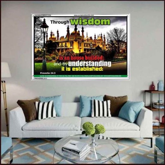 WISDOM AND UNDERSTANDING   Scripture Wall Art   (GWAMAZEMENT3782)   