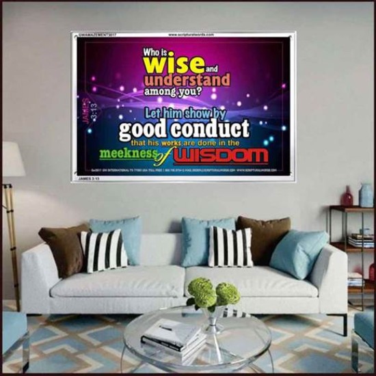 WISDOM   Scriptural Framed Signs   (GWAMAZEMENT3817)   