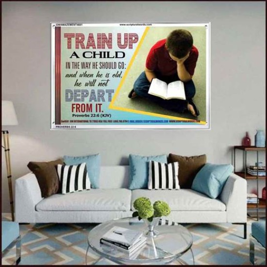 TRAIN UP A CHILD   Frame Scripture    (GWAMAZEMENT4681)   