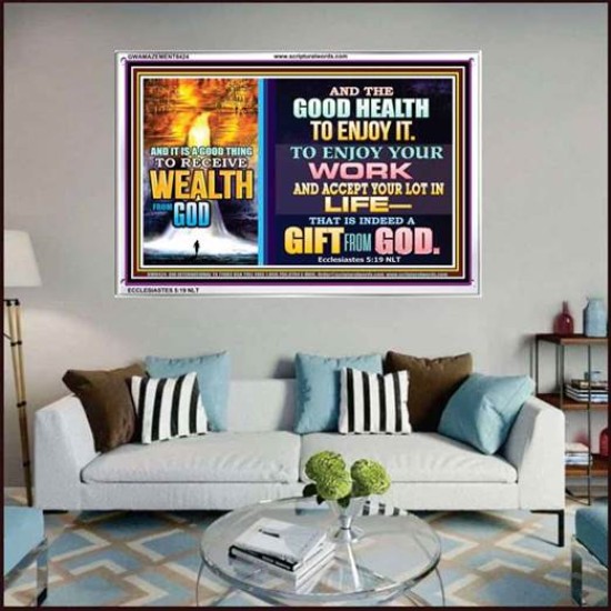 WEALTH FROM GOD   Art & Dcor Framed   (GWAMAZEMENT8424)   