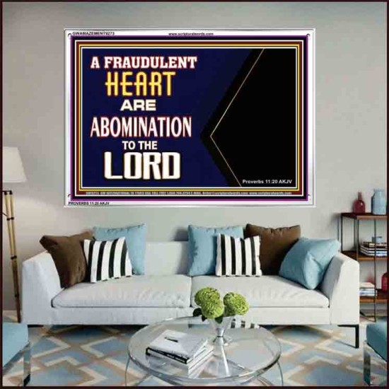 WHAT ARE ABOMINATION TO THE LORD   Large Framed Scriptural Wall Art   (GWAMAZEMENT9273)   