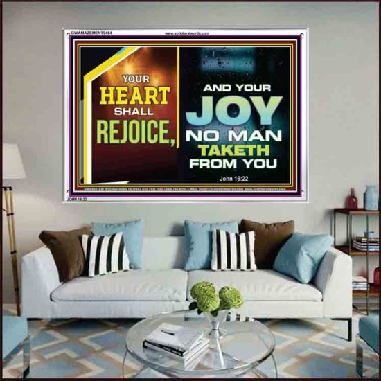 YOUR HEART SHALL REJOICE   Christian Wall Art Poster   (GWAMAZEMENT9464)   
