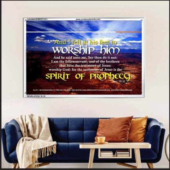 WORSHIP HIM   Custom Framed Bible Verse   (GWAMAZEMENT1511)   