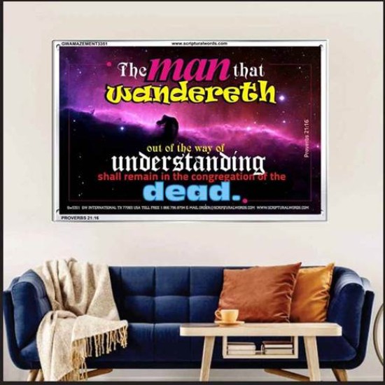 UNDERSTANDING   Inspirational Bible Verse Framed   (GWAMAZEMENT3351)   