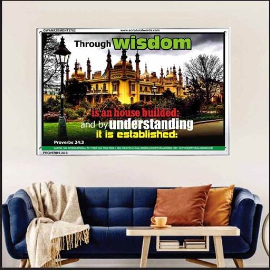 WISDOM AND UNDERSTANDING   Scripture Wall Art   (GWAMAZEMENT3782)   