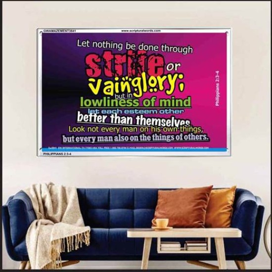 VAIN GLORY   Contemporary Christian Wall Art   (GWAMAZEMENT3841)   