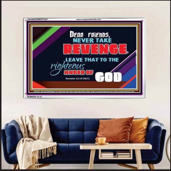 VENGEANCE BELONGS TO GOD   Frame Scriptures Dcor   (GWAMAZEMENT4347)   